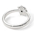 A Lady's Rose Wedding Black Diamond Ring - Elena no. 16